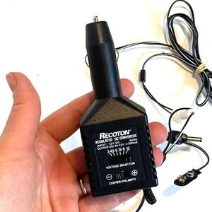 Recoton Regulated DC Converter Input 12V DC AD60, Output DC 3V-12V 0-300mA